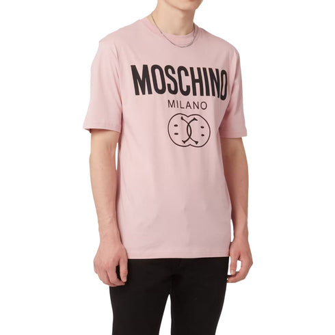 Moschino Milano Double Smiley Logo T-Shirt 222ZRJ07259041 1187